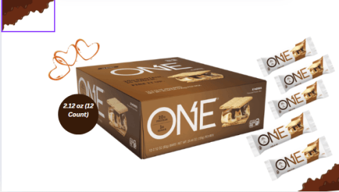 ONE S'mores Flavored Protein Bars, 2.12 oz (12 Count)