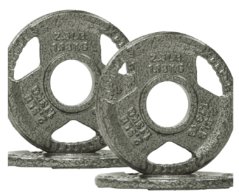 Only Supports Self Pickup  2 Inch Olympic Cast Iron Weight Plates For Strength Training And Weightlifting, Multiple Weights (Option: Half of 5LB Set of4)